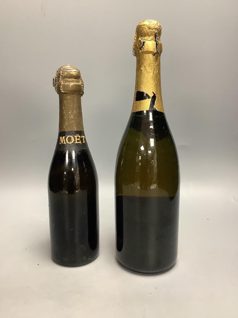 Moet & Chandon Brut Imperial, full size bottle, circa 1937 (Reserved for Allied Armies), no date or capacity and Moet & Chandon 1921 Dry Imperial